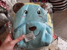 Mochila de felpa con dibujos animados para niños, morral escolar para guardería, para niños y niñas, con animales bonitos