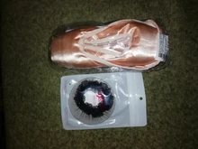 Zapatillas de ballet de satén con cintas para niña y mujer, calzado de ballet profesional con puntera