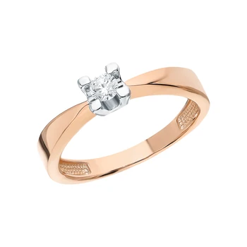 

Silver ring with cubic zirconia sunlight sample 925 test