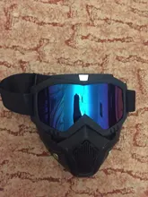 Gafas de esquí al aire libre, máscara de Snowboard para invierno, gafas de esquí a prueba de viento, gafas de sol de Motocross con filtro para la boca