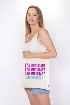 

Angemiel Bag Small Im Important Ben Treated Shopping Beach Tote Bag