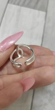 Anillo abierto de 100% Plata de Ley 925 para mujer, diseño de onda Irregular minimalista, joyería de Color dorado, bisutería de cumpleaños