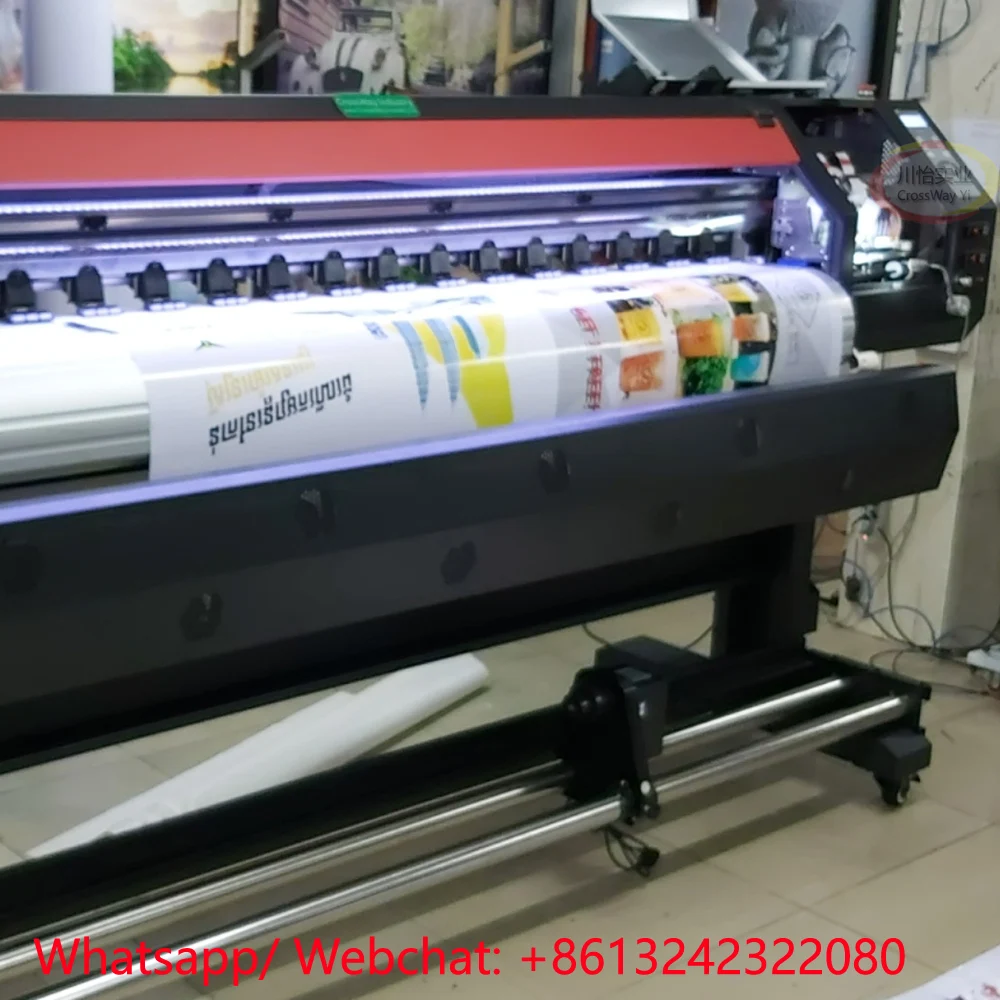 Высокоскоростная двойная печатающая головка эко сольвентный принтер-гибкий аппарат для баннеров-Vinly принтер