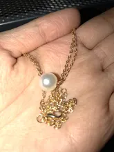 Rinhoo-collar con colgante de color dorado para mujer, mariposa, elefante, Perla de amor, cadena para clavícula, Gargantilla a la moda