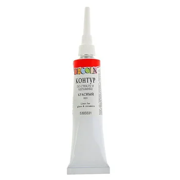 

Contour on glass and ceramics DeCola red 18 ml