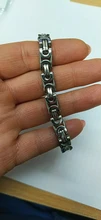 Bracelet Byzantine-Chain Stainless-Steel Silver-Color Men Gold Davieslee Jewelry 