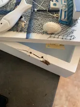 Caja de almacenamiento de llaves de la casa del Mediterráneo caja de almacenamiento de madera montada en la pared