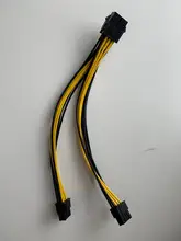 Video-Card Power-Data-Cable Graphics 8-Pin Pci-E-Gpu Express To 2-X-Pcie 10pcs/Lot High-Quality