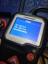 KONNWEI-probador de batería de motocicleta KW650, Analizador de sistema de batería de 12V y 6V, 2000CCA, herramientas de prueba de arranque de carga para el coche