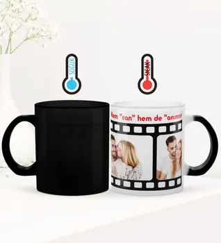 

Personalized Photo Film Strip Magic Glass Mug Special Occasions Valentine's Day Reliable Quality Gift Cup Picture