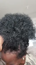 Alileader-moño de pelo rizado, extensiones de cabello sintético con pinza, coleta corta, coleta Afro esponjosa, moño para el cabello