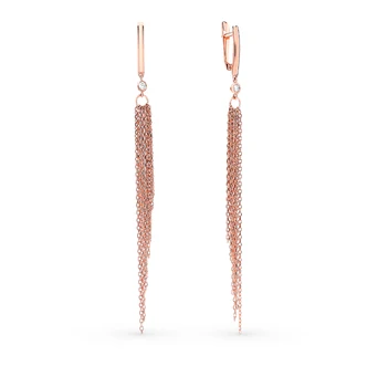 

Silver earrings with cubic zirconia sunlight sample 925 test