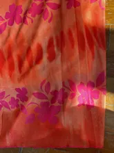 Faldas de estilo informal bohemio para mujer, faldas de cintura alta con estampado Floral, color Naranja, a media pierna, para playa, fiesta y vacaciones