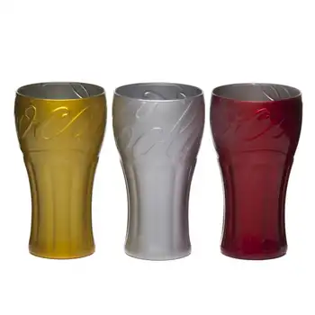 

Set of glasses 3 PCs pasabahce Coca Cola, 350 ml (colored)