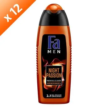 

FA Shower Gel Man Night Passion 2in1 - Lot of 12x250ml