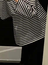 Neploe-suéteres a rayas para mujer, jerséis casuales medianos y largos, Top fino con cuello redondo, ropa de calle Coreana de talla grande, otoño 2021