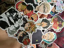10 50 100 unids/pack Japón Anime de dibujos animados Anime tee pegatinas estética portátil bicicleta guitarra Skateboard impermeable adhesivo