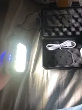 Portable LED Flashlight Power-Display Magnet-Design Camping Lantern Waterproof COB 