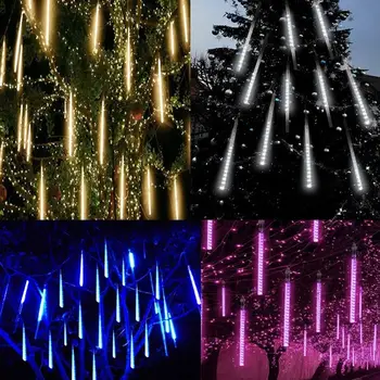 

Christmas Party Decorations Waterproof LED Meteor Shower Light Outdoor String Holiday Lights