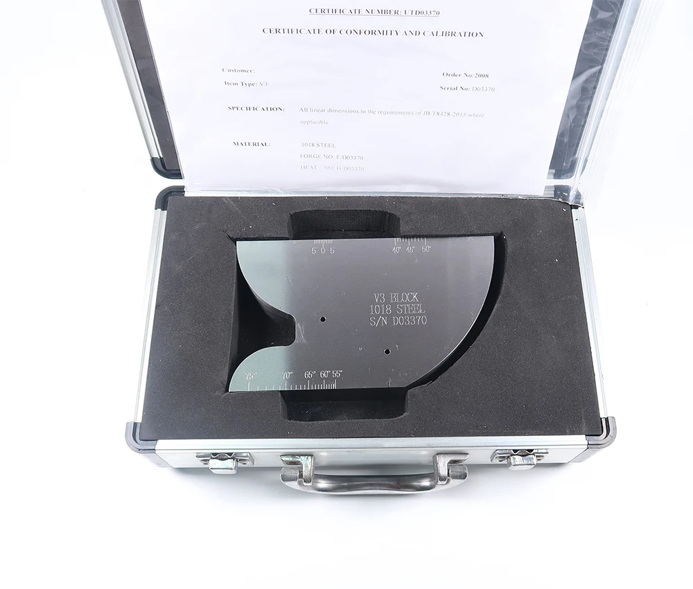 V3 No3 type Ultrasonic calibration 1018 steel test block