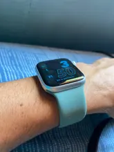 Correa de silicona para Apple Watch, correa elástica de 44mm, 40mm, 38mm, 42mm, Serie 6, 5, 4, 3, SE, 42