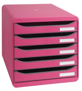 

Drawer set with 5 drawers BIG-BOX PLUS Iderama raspberry