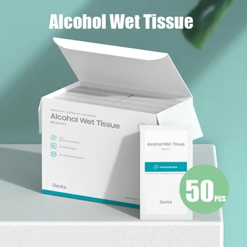 

50 Packs Travel Portable Hand Sanitizer Gel Liquid Disposable Instant Anti-Virus Hand Sanitizer 75% Alcohol Disinfectant Wipes