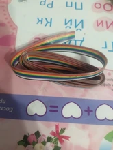 Ribbon-Cable Dupont-Wire Rainbow Flat Pitch-Color 1meter for FC 40P/50P