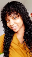 Sin Costuras de la onda de agua peluca peruano pelucas de cabello humano con flequillo completo máquina peluca para las mujeres negras 8-24 pulgadas envío rápido