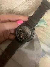 CURREN – reloj de pulsera deportivo para hombre, a prueba de agua, de cuarzo, militar, de cuero genuino, masculino