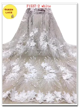 

Elegant Applique French Lace Fabric Embroidered African French Lace Materials Nigerian French Tulle Mesh Lace For Bridal