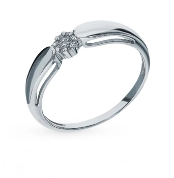 

Gold ring with diamonds sunlight sample 585
