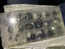 Rubber O-Ring Washer Gasket Sealing Plastic-Box Assortment Black with 225pcs/Lot 18-Sizes
