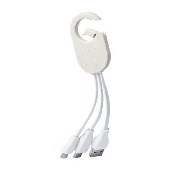 

Keyring with Micro USB Cable, USB-C and Lightning 146573