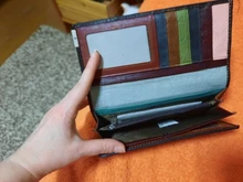 Purse Female Leather Wallet WESTAL Genuine-Leather Long Women Patchwork for Cards 544