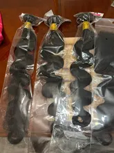Extensiones de pelo ondulado brasileño, mechones con cierre Frontal, Color Natural, 3 o 4 mechones