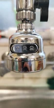 Rotating-Nozzle Faucet Diffuser Splash Kitchen-Aerator Pressurized Tap Mixer for 3-modes/Pressurized/Splash/..