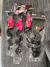 Aopusi onda del cuerpo mechones con cierre brasileño mechones de cabello humano postizo mechones con cierre Remy extensión del pelo 3 mechones con cierre