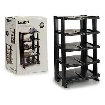 

Shoe Rack Black (32 x 85 x 50 cm) Plastic 10 pairs