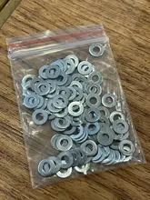 2/5/10/50/100X M1.6 M2 M2.5 M3 M3.5 M4 M5 M6 M8 M10 M12 M14 M16 M18 M20 M24 GB97 A2 de acero inoxidable 304 arandela plana simple Junta