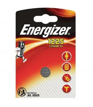 

Pilas de boton Energizer bateria original Litio BR1225 3V en blister 5X Unidades
