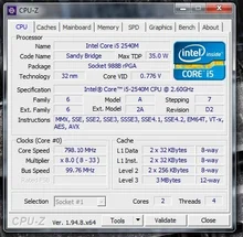 Intel Core i5 2540M 2.6GHz Dual Core Socket G2 Laptop CPU Processor SR044