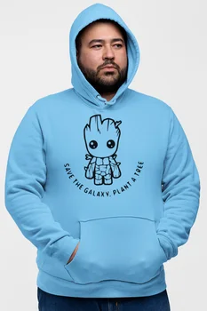 

Angemiel Wear Street Style Cat Blue Men 'S Hooded Sweatshirt