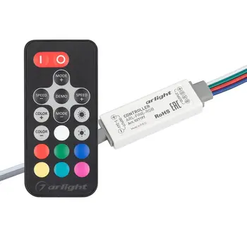 

027197 controller ARL-FINE-RGB Black (5-24V, 3x2a, RF remote 18kn) 1 PCs Arlight
