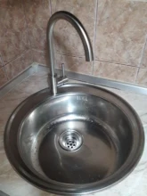 Leeme-grifo de cocina clásico de acero inoxidable cepillado, grifería giratoria de lavabo con rotación de 360 grados