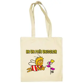 

Cloth bag Atletico Madrid and Real Madrid in to country unicolor with text
