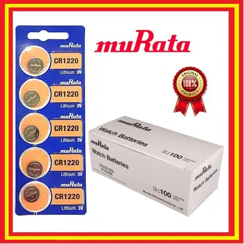 

Boton batteries Sony MURATA CR1220 original lithium battery 3V blister 5X units