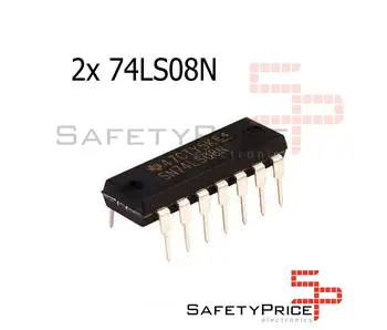 

2x 74LS08 = SN74LS08N DIP-14 IC AND