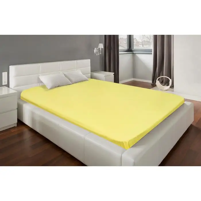 Bed sheet Ethel 150*220 cm &quotLemon&quot 100% cotton poplin 125g/m² | Дом и сад