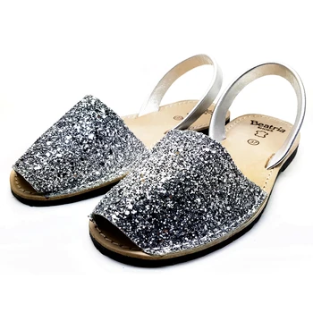 

Beatria shoes, sandal glitter Silver tissue and laminated Silver, commode and light, skin, tissue, summer Sandle for woman